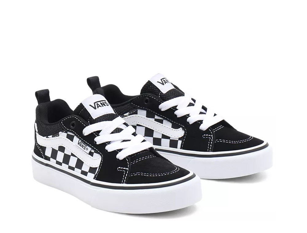 Vans YT Filmore (CHECKERBOARD) Unisex Czarno-Białe (VN0A3MVP5GX)