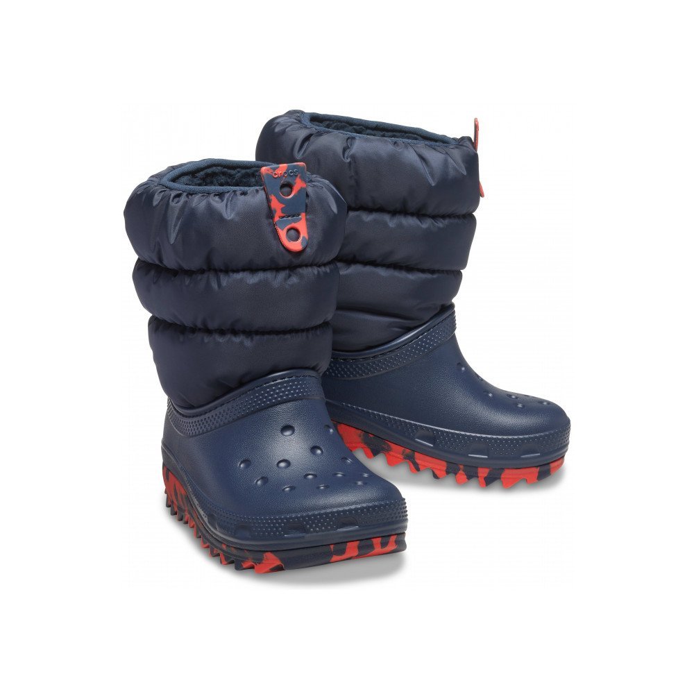 Crocs Classic Neo Puff Boot K Dziecięce Granatowe (207683-NAVY)