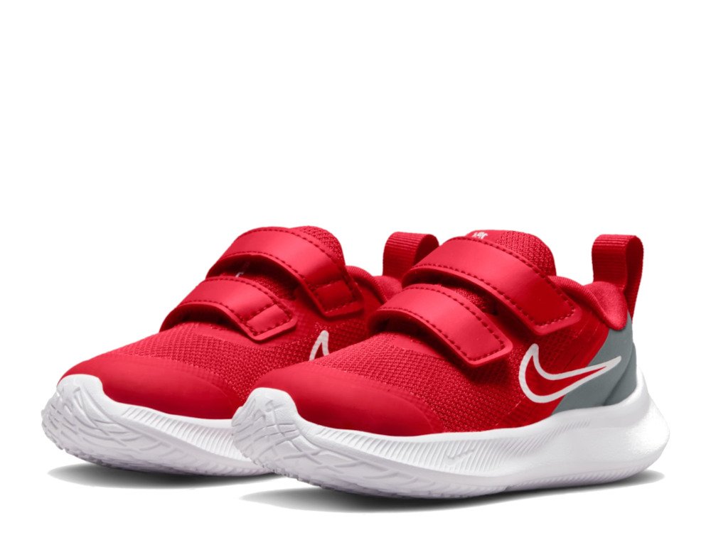 Nike Star Runner 3 (TDV) Dziecięce Czerwono-Szare (DA2778-607) Nike Star Runner 3 (TDV) Dziecięce Czerwono-Szare (DA2778-607)