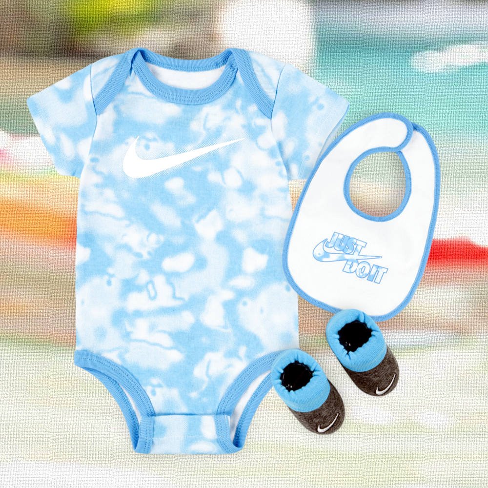 Nike Swoosh Aura (3PC) Box Set Błękitno-Biały (NN0905-F85)