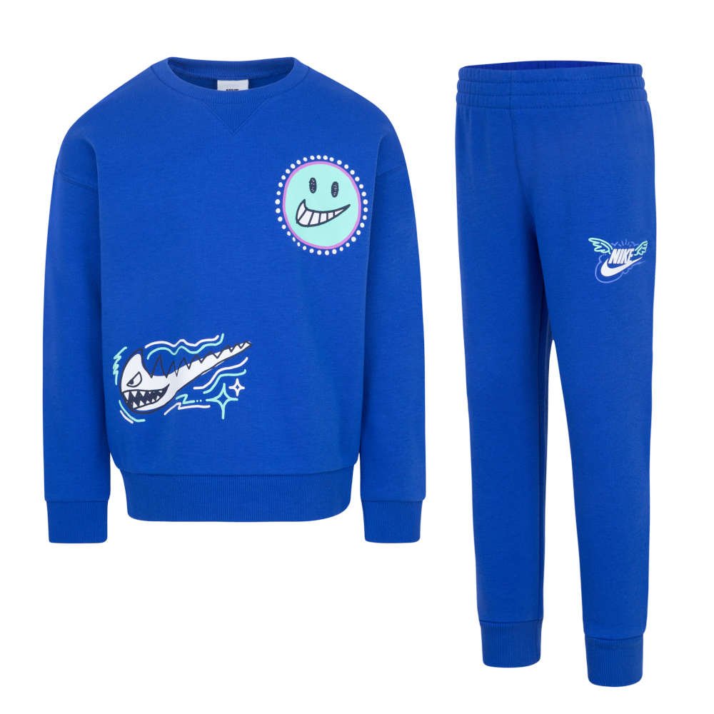 Nike B Nsw Art Of Play Flc Crew Set Niebieski (86L113-U89) Nike B Nsw Art Of Play Flc Crew Set Niebieski (86L113-U89)
