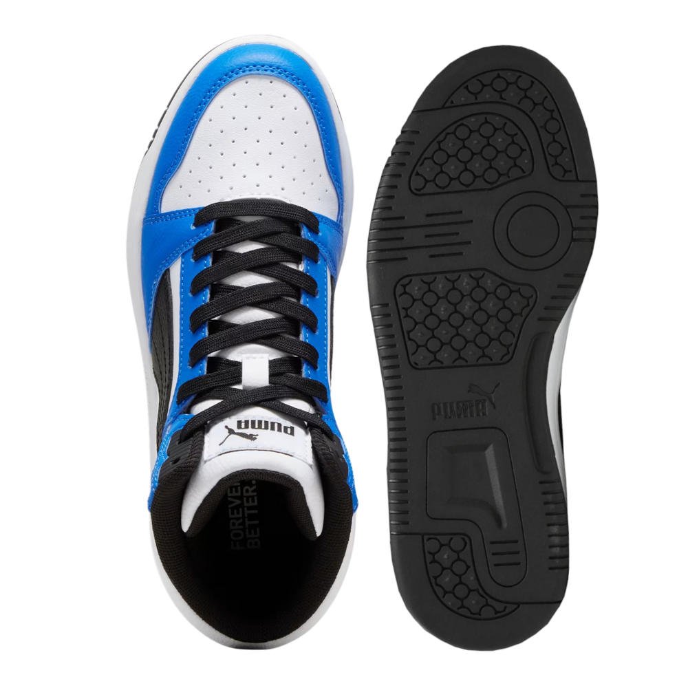 Puma Rebound V6 Mid Jr Młodzieżowe Biało-Niebieskie (39383106)