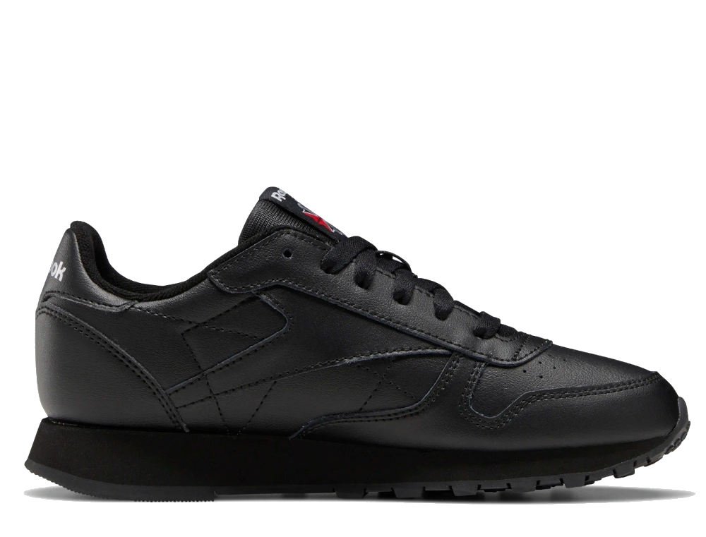 Reebok Classic Leather Młodzieżowe Czarne (100010470) Reebok Classic Leather Młodzieżowe Czarne (100010470)