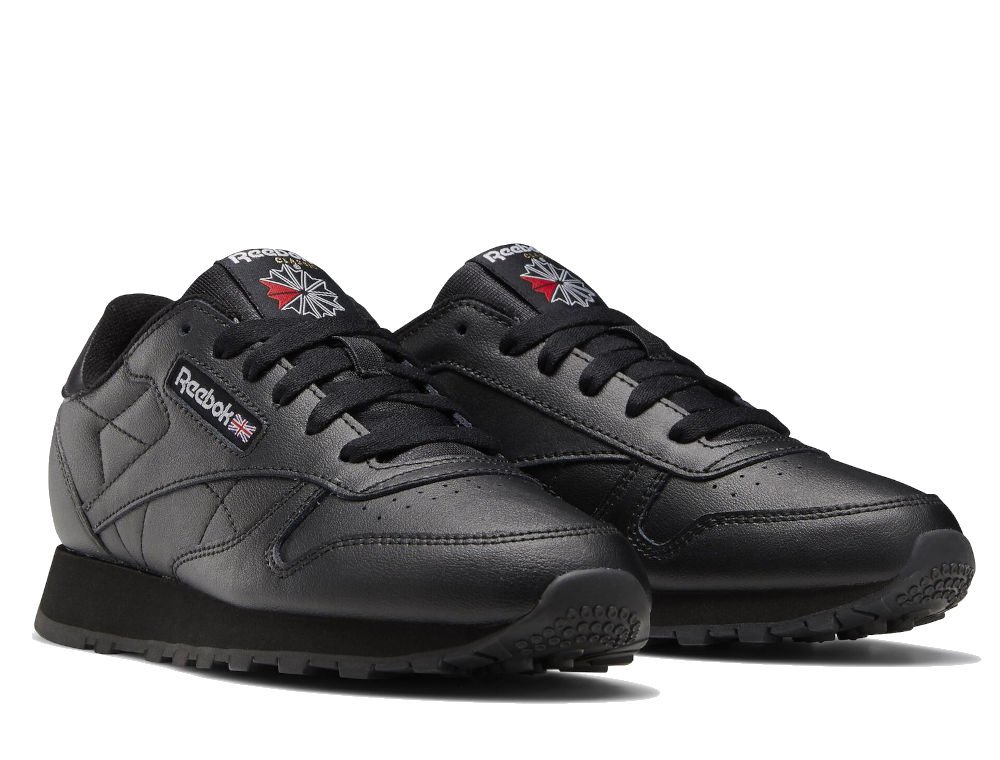Reebok Classic Leather Młodzieżowe Czarne (100010470) Reebok Classic Leather Młodzieżowe Czarne (100010470)