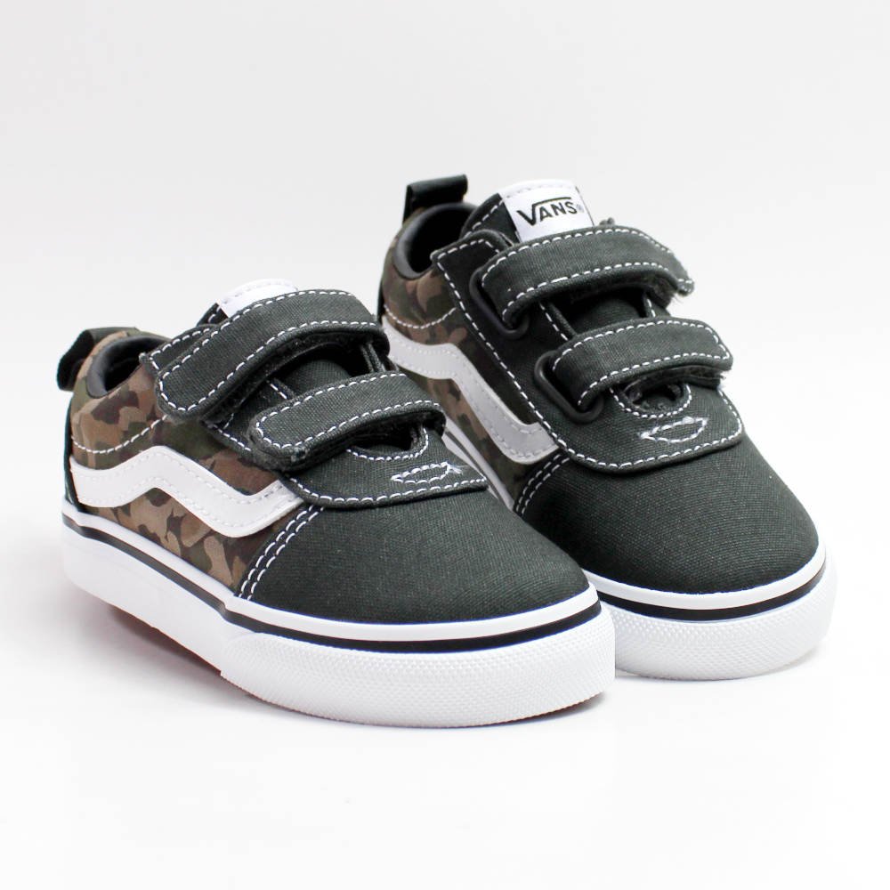 Vans TD Ward V Dziecięce Khaki Czarno-Białe (VN0A4BTFMCG) Vans TD Ward V Dziecięce Khaki Czarno-Białe (VN0A4BTFMCG)