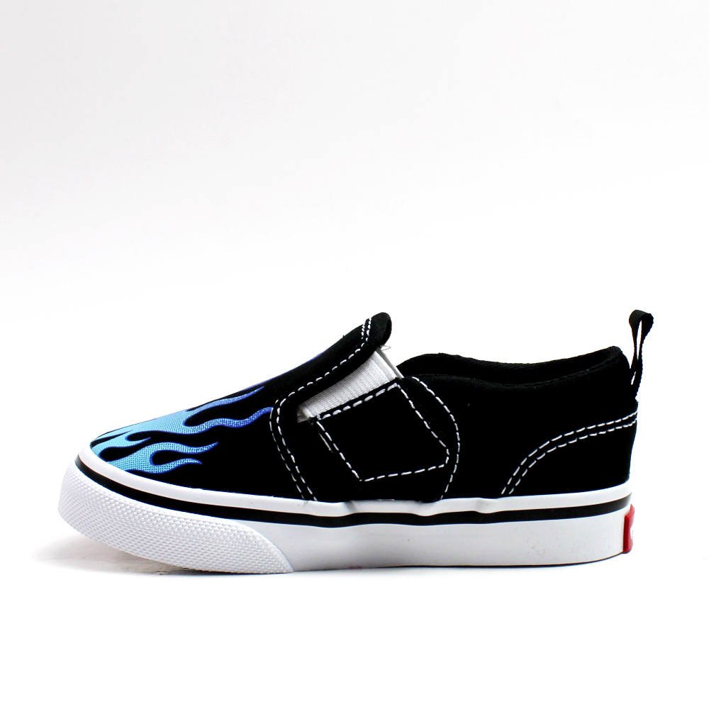 Vans TD Asher V Flame Dziecięce Czarno-Białe (VN0A2Z2YBA2) Vans TD Asher V Flame Dziecięce Czarno-Białe (VN0A2Z2YBA2)