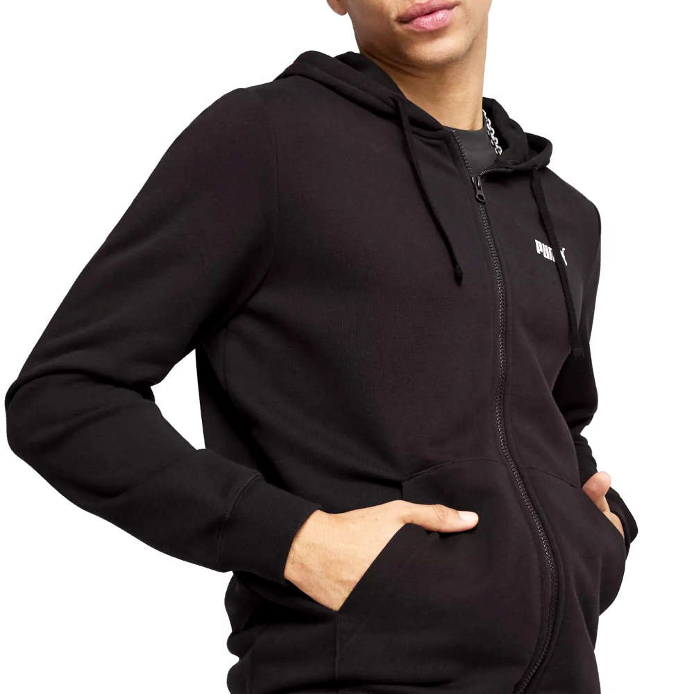 Puma ESS No. 1 Logo FULL-ZIP Czarna Męska (68258801) Puma ESS No. 1 Logo FULL-ZIP Czarna Męska (68258801)