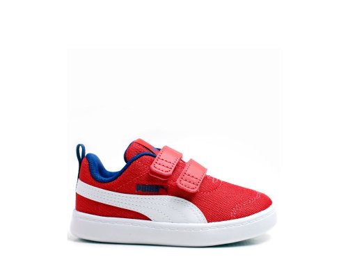 Puma Courtflex V2 Mesh V INF Czerwone Dziecięce (37175906