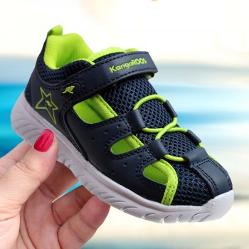 kangaroos ki-speedlite dziecięce granatowo-limonkowe  (021070004054)