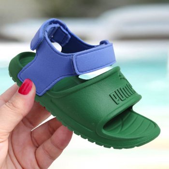puma divecat v2 injex inf dziecięce zielono-niebieskie (36954515)
