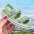 crocs crocband cruiser sandal fair green/dusty green